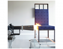 Thiết bị kiểm tra đánh giá khả năng chống cháy của đệm ghế máy bay với ngọn lửa cường độ cao